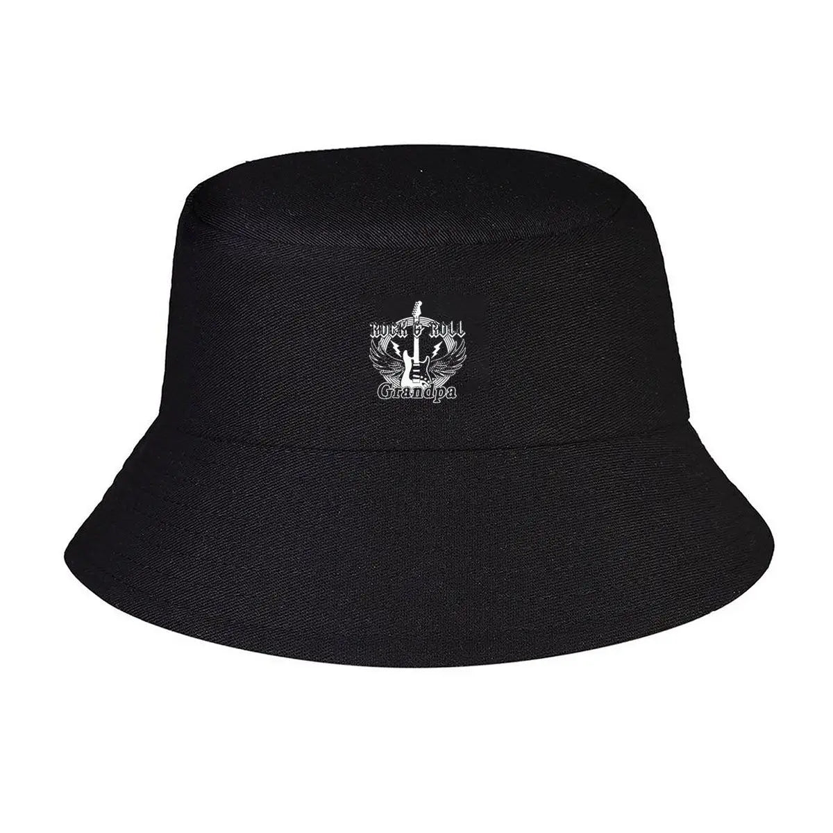 Rock And Roll Grandpa Retro Biker Bucket Hat