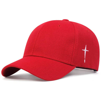 Unisex Simple Cross Embroidery Baseball Caps