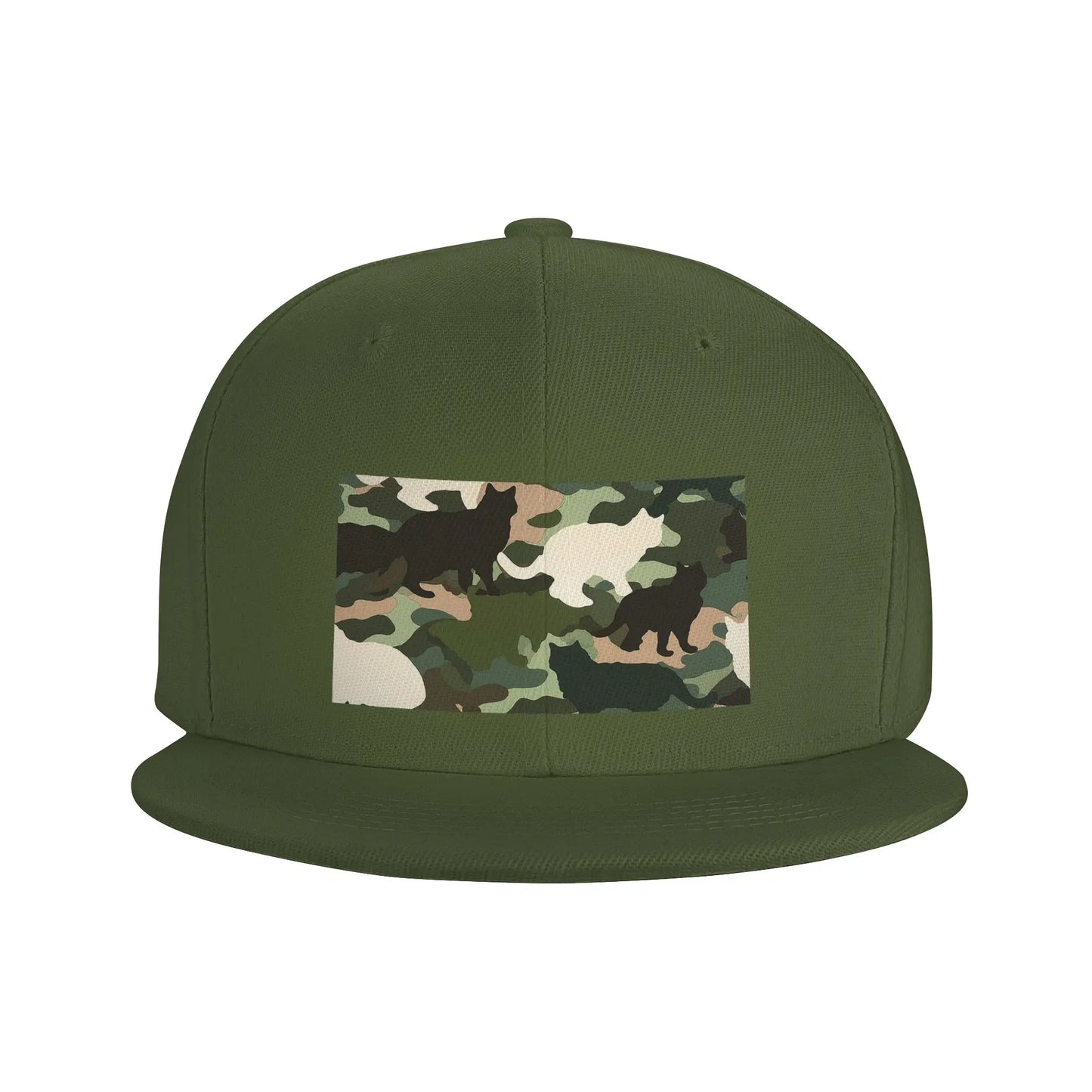 Cat Camouflage Pattern Breathable Outdoor Snapback Cap
