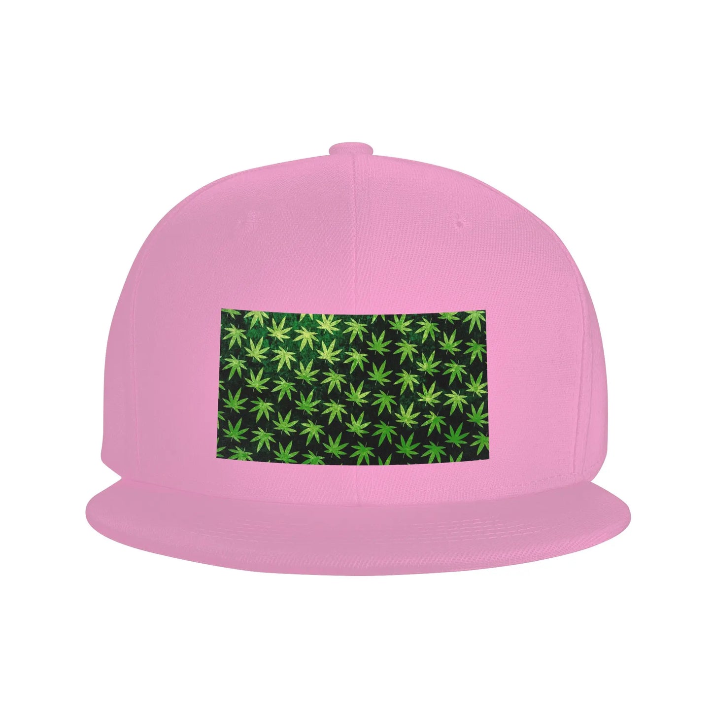 Cannabis Leaf Graphic Pattern Snapback Cap