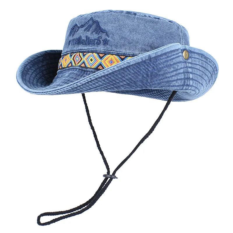Unisex Outdoor Embroidered Cotton Fishing Hat