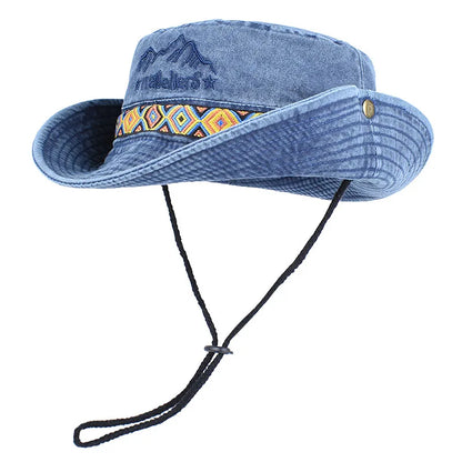 Unisex Outdoor Embroidered Cotton Fishing Hat