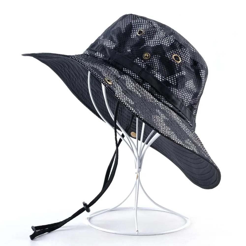 Wide Brim UV Protection Bucket Hat
