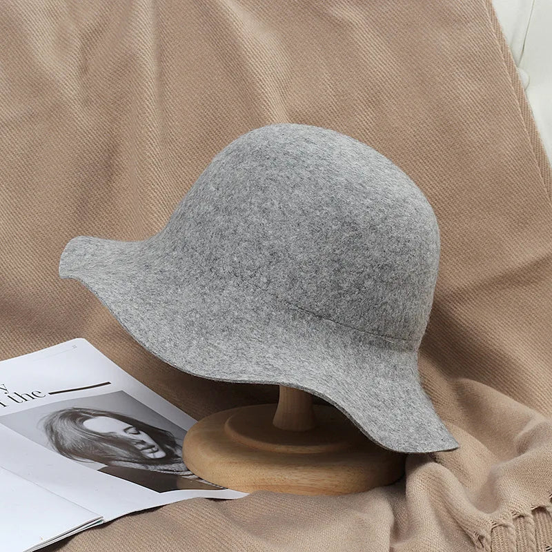 Woolen Retro Fedora Hat
