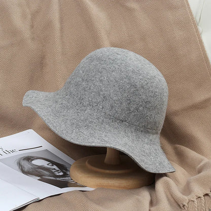Woolen Retro Fedora Hat