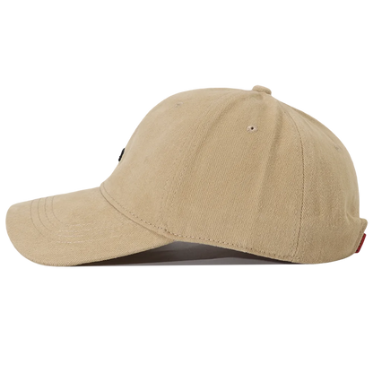 Korean Letter Embroidered Cotton Baseball Cap Adjustable Hip Hop