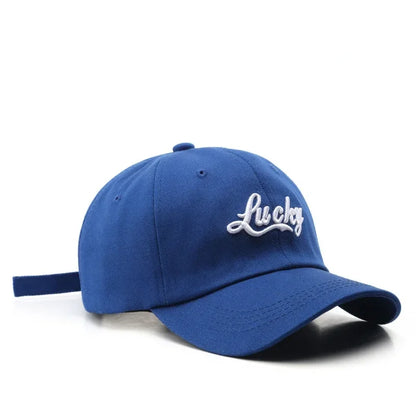 Lucky Embroidery Casual Baseball Cap