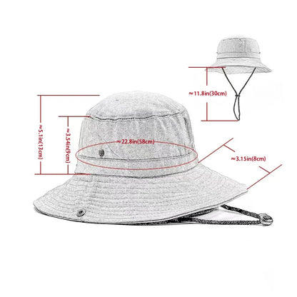Vintage Washed Denim Unisex Bucket Hat