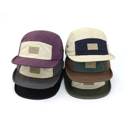 Quick Dry Short Brim Hiking Snapback Cap