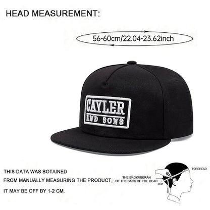Unisex CAYLER Embroidered Flat Brim Baseball Cap