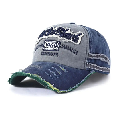 Embroidery Baseball Caps Men Women Retro Washed Cotton