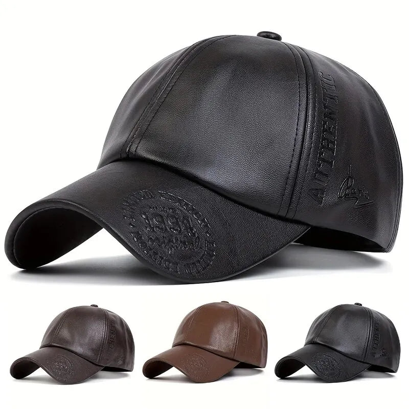 PU Leather 1994 Embossed Baseball Cap