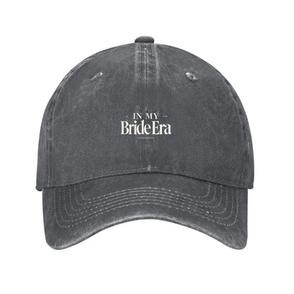 In My Bride Era Distressed Denim Baseball Cap