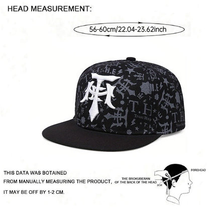 Unisex T Dagger Embroidered Graffiti Baseball Cap