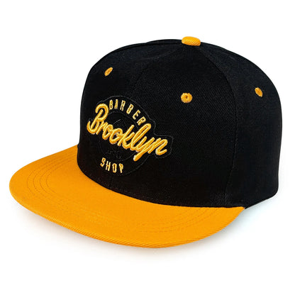 Letter Embroidered Flat Brim Hip Hop Baseball Hat