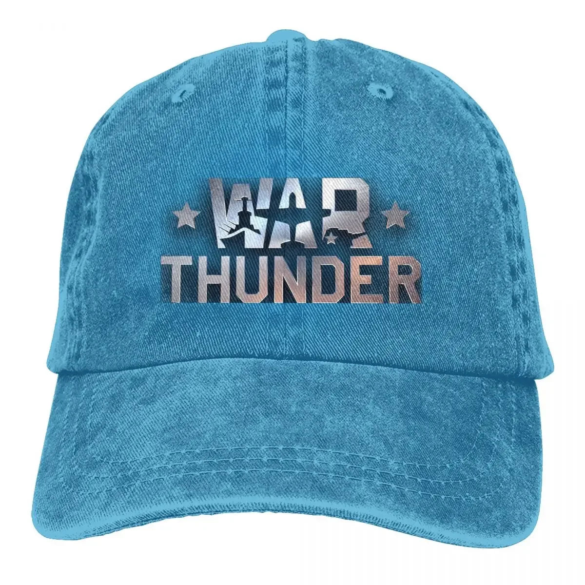 War Thunder Distressed Denim Baseball Cap