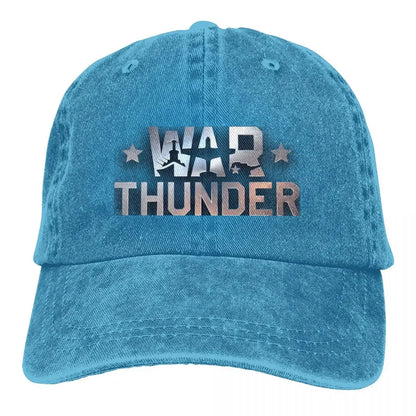 War Thunder Distressed Denim Baseball Cap