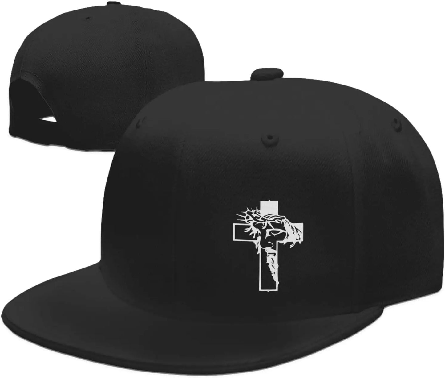 Jesus Crown Of Thorns Cross Snapback Cap