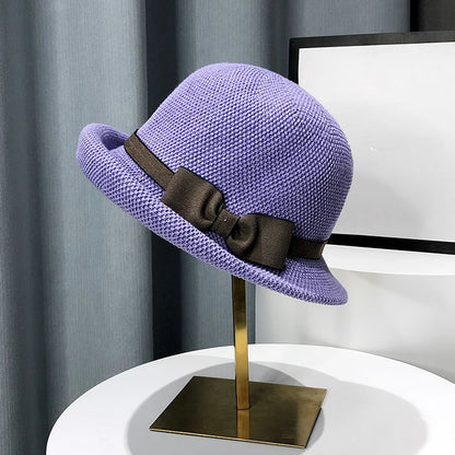 Japanese Bow Bucket Hat Women