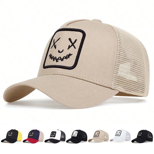Unisex Personality Embroidery Baseball Net Caps