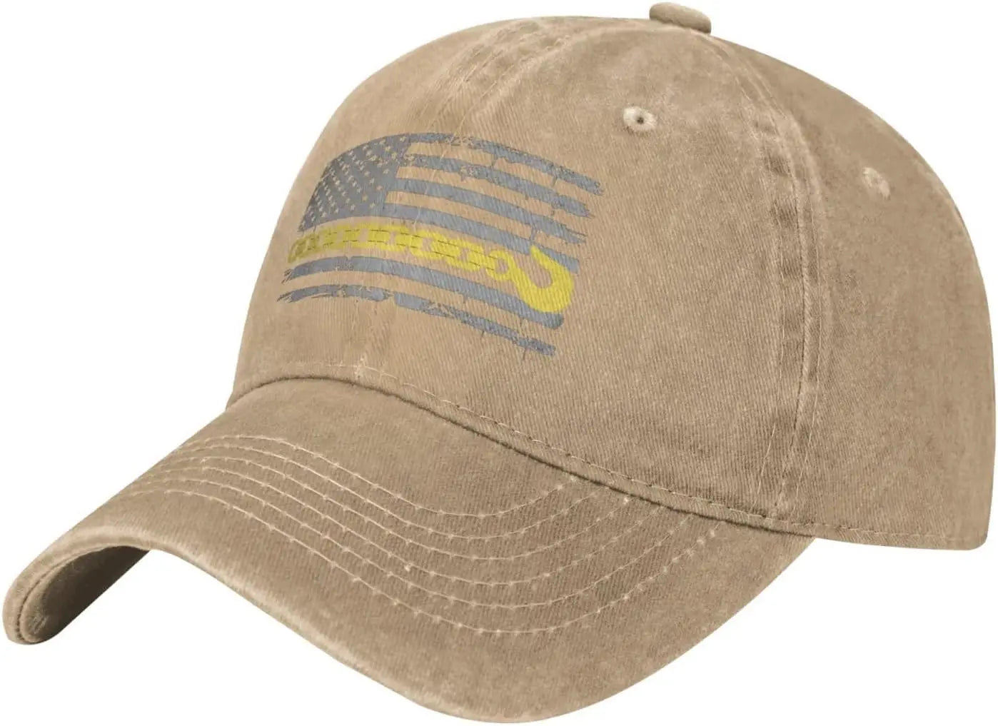 Tow Truck Driver Thin Yellow Line Baseball Cap