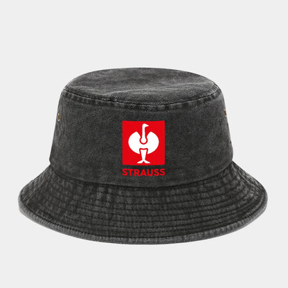 Printed Washed Retro Sunshade Fisherman Hat