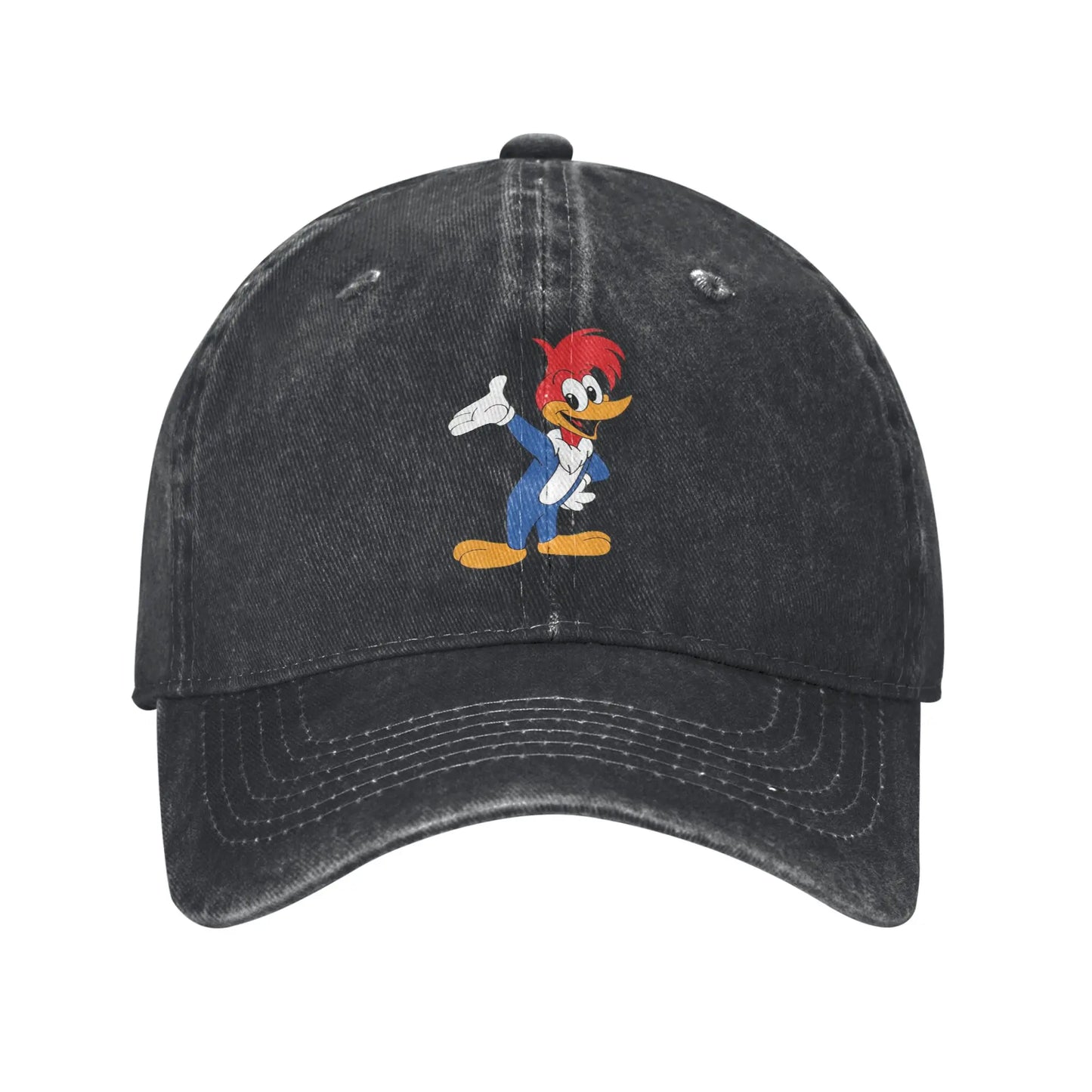 Woody Woodpecker Denim Hip Hop Adjustable Baseball Cap