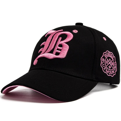 Unisex Letter Embroidered Cotton Baseball Cap