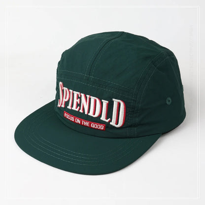 Flat Brim Embroidered Sun Protection Snapback Cap