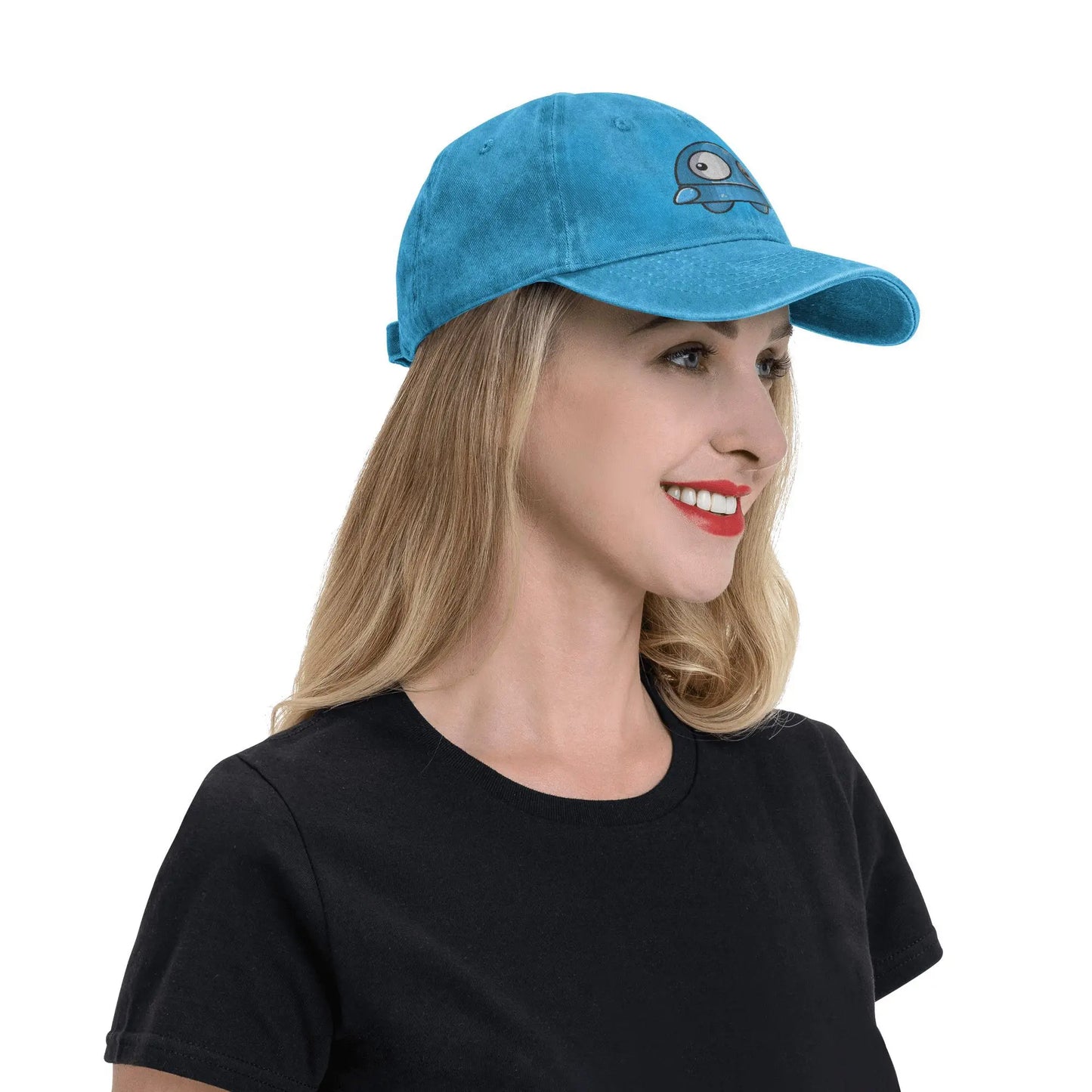 Vintage REPO Robot Horror Anime Denim Baseball Cap