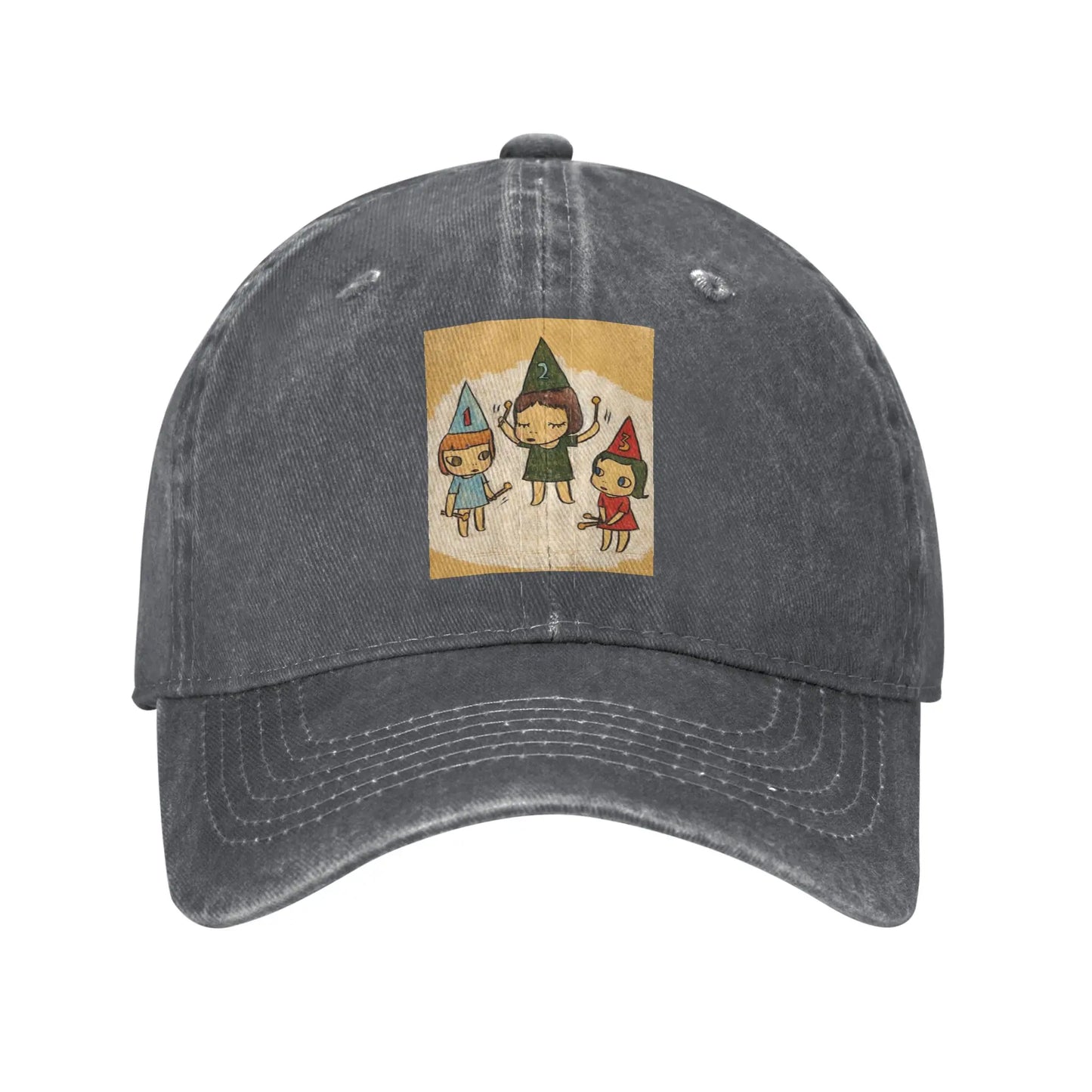 Yoshitomo Nara Funny Denim Baseball Cap