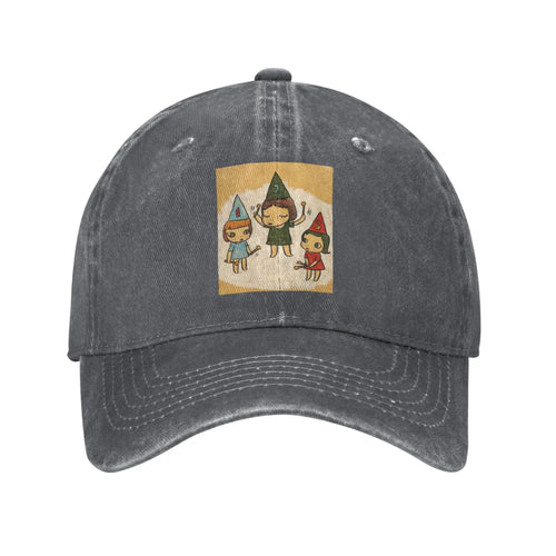 Yoshitomo Nara Funny Denim Baseball Cap