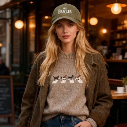 Casual Print Adjustable Washed Retro Baseball Cap