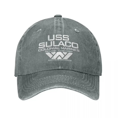 Vintage Nostromo Alien Colonial Marines Snapback Baseball Cap