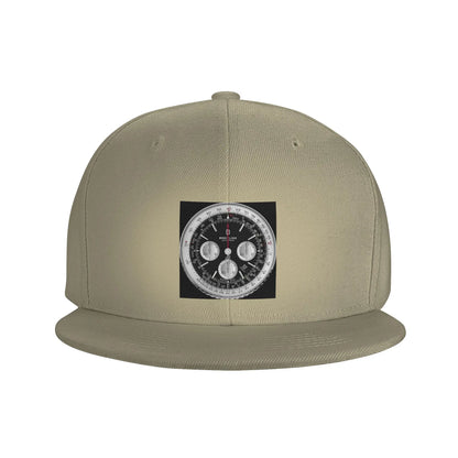 Black Luxury Watch Dial Elegant Minimalist Snapback Cap