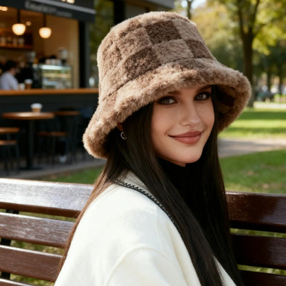 Winter Fleece Earflap Bucket Hat