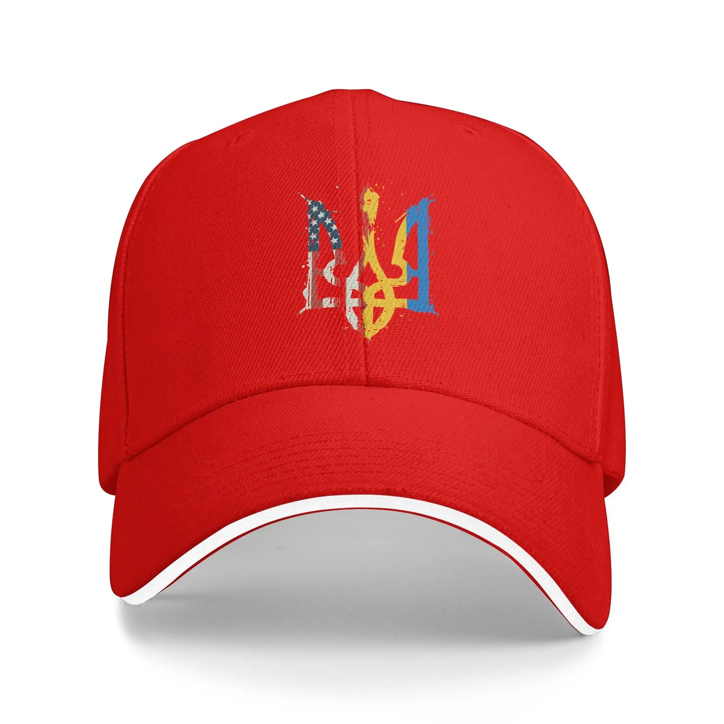 Ukraine Tryzub Flag Retro Hip Hop Baseball Cap