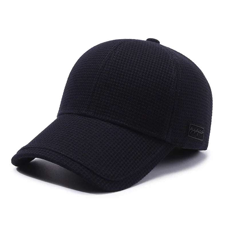 Winter Fleece Lined Windproof Earflap Baseball Cap
