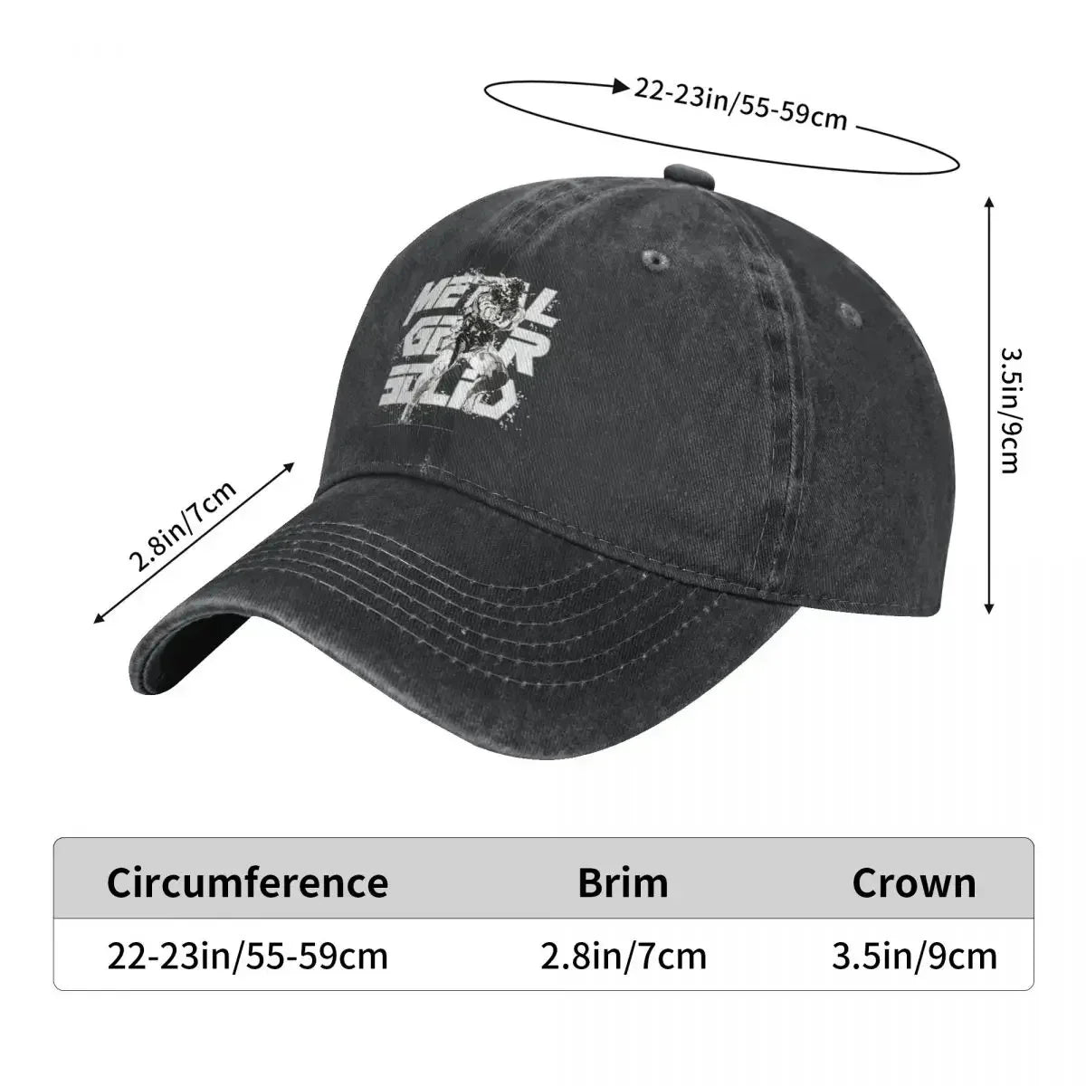 Metal Gear Solid Distressed Washed Baseball Cap