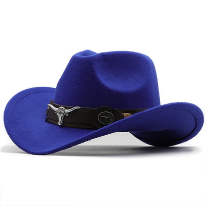 Black Wool Western Cowboy Hat