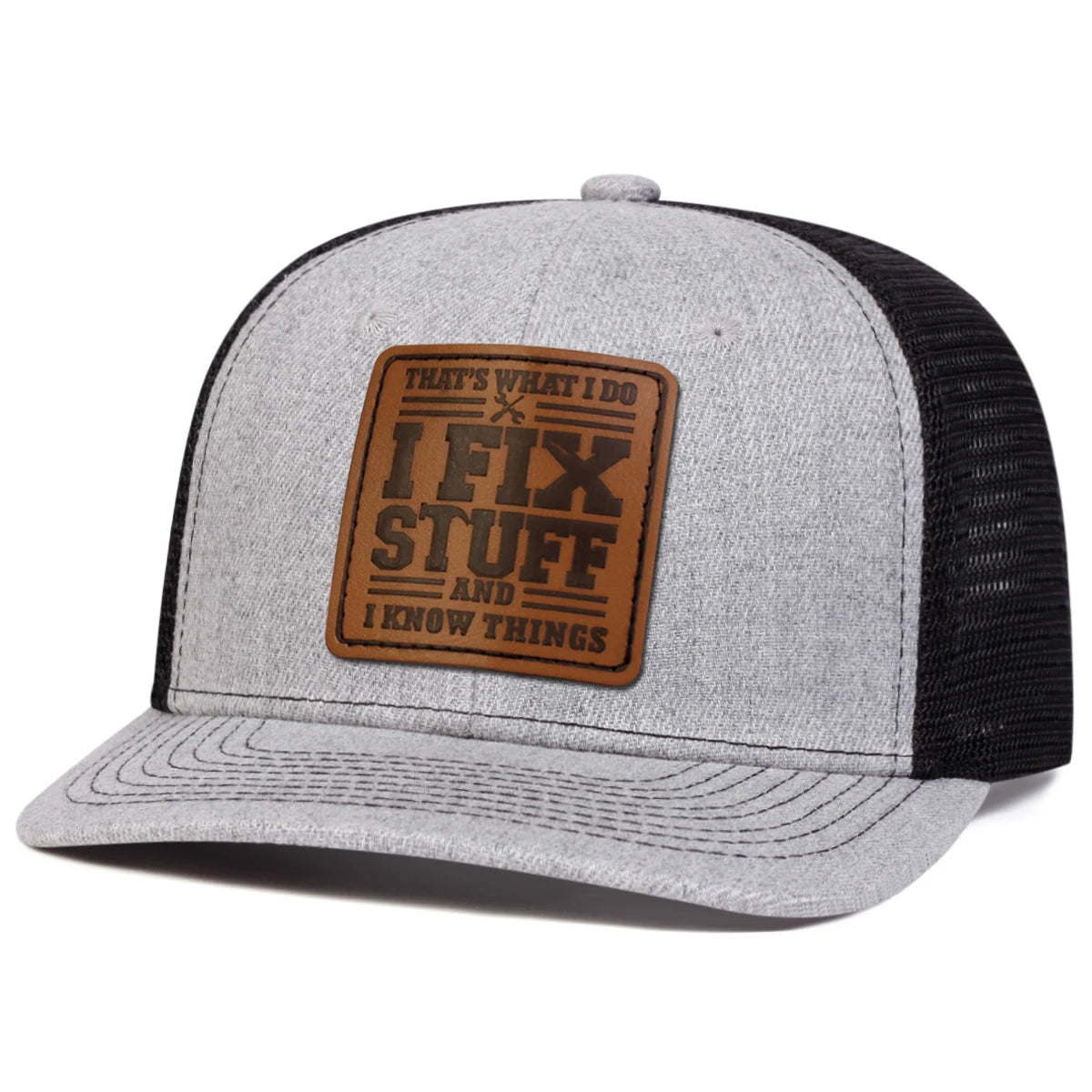 Unisex IFIXSTUFF Leather Label Baseball Net Caps