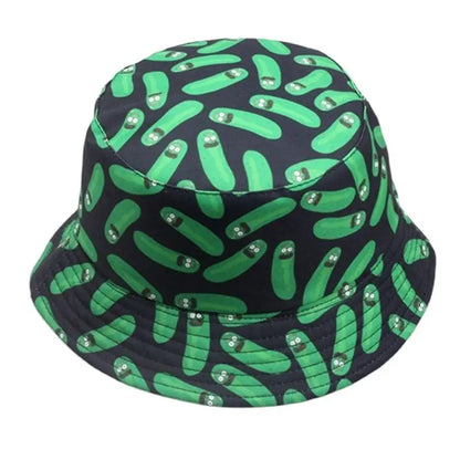 Printed Cucumber Cotton Bucket Hat