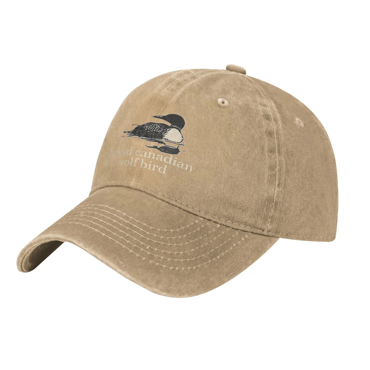 Funny Loon Humor Washed Cotton Baseball Cap