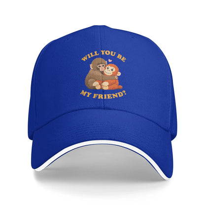 Baby Monkey Punch Friend Kpop Streetwear Baseball Cap
