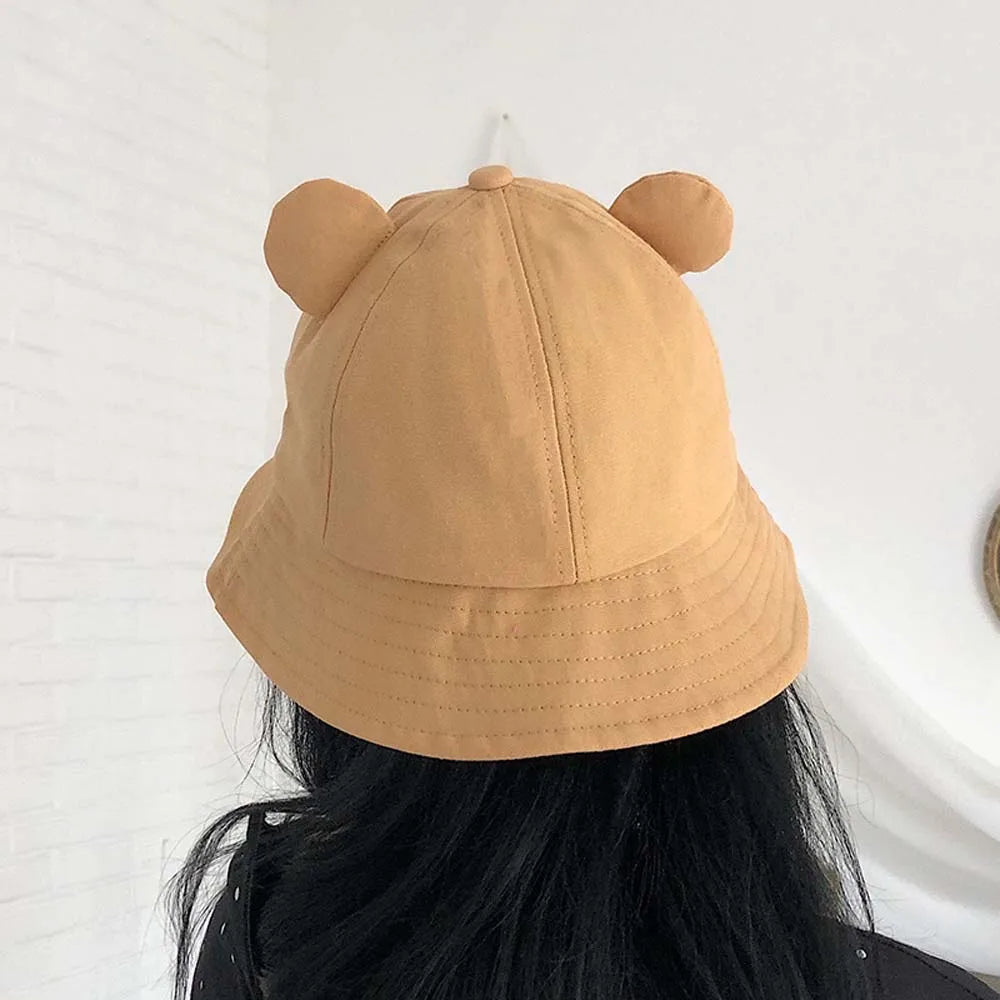 Women Embroidered Frog Sun Bucket Hat