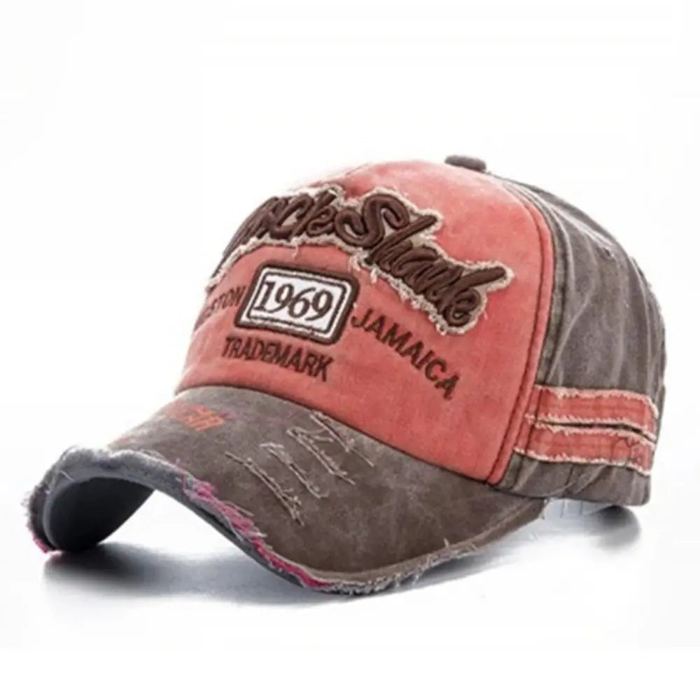 Vintage 1969 Letter Denim Baseball Cap