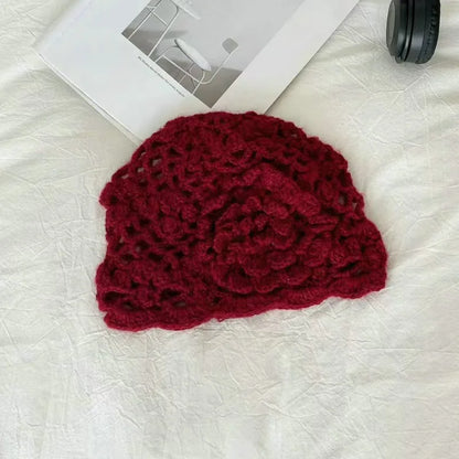 Bohemian 3D Floral Crochet Bucket Hat