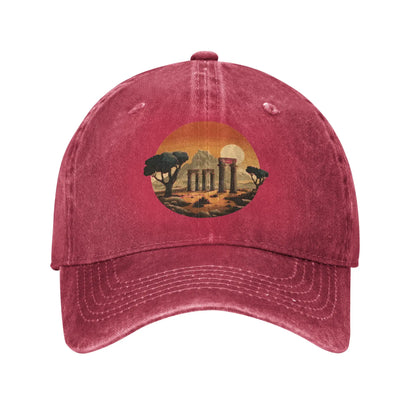 Iran Cultural Design Washed Y2K Baseball Cap
