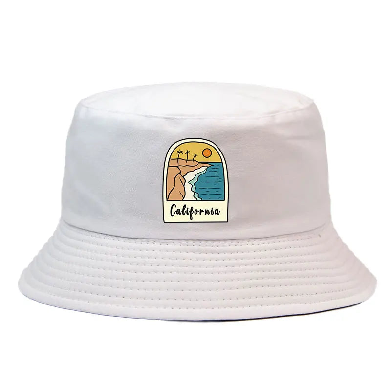 California Sun Pattern Reversible Outdoor Bucket Hat