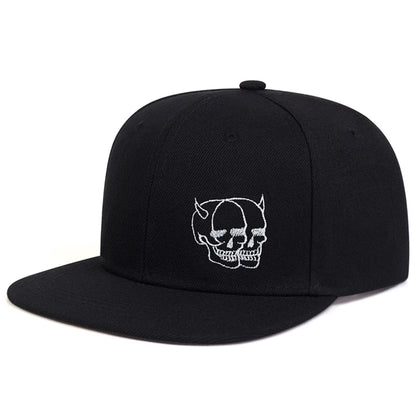 Unisex Ghost Head Skull Printed Hip-hop Hats